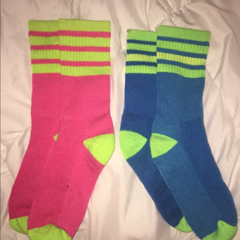 2- Pair Neon Socks